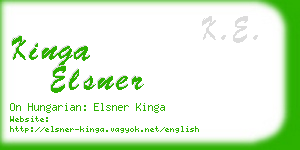kinga elsner business card